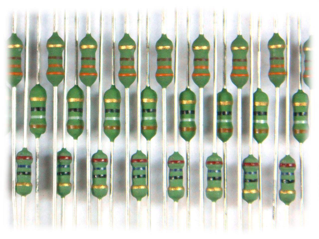 Resistores de Filme Metálico De 100R a 820R - Resistor Metal-Film 680R 1/2W