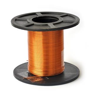 Carretel com 100g de fio de cobre esmaltado número 23AWG