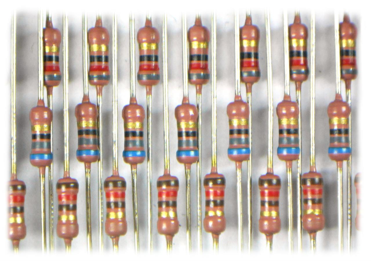 Resistores de Filme Metálico De 10R a 82R - Resistor Metal-Film 22R 1/2W