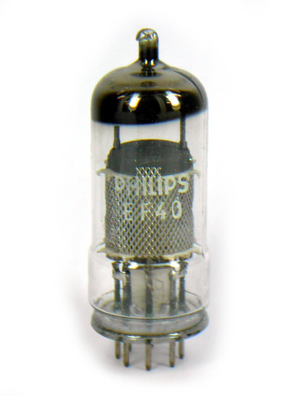 Válvulas eletrônicas pentodo amplificadoras com base rimlock de 8 pinos - Válvula EF40 Miniwatt
