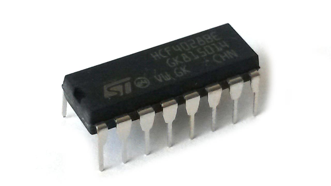 Circuitos integrados multiplexadores, demultiplexadores e decodificadores - Circuito Integrado CD4028